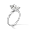 Thumbnail Image 3 of Previously Owned - 3 CT. Emerald-Cut Lab-Grown Diamond Solitaire Engagement Ring in 14K White Gold (F/VS2)