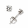 Thumbnail Image 1 of Previously Owned - 1/4 CT. T.W. Diamond Solitaire Stud Earrings in 14K White Gold (I/I1)