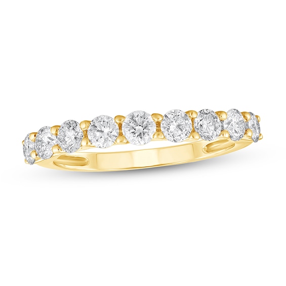Previously Owned - 1 CT. T.w. Diamond Nine Stone Band in 14K Gold (H-I/I1-I2)