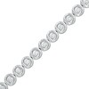 Thumbnail Image 1 of Previously Owned - 1 CT. T.W. Diamond Circles Line Bracelet in 10K White Gold