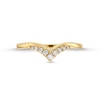 Thumbnail Image 4 of Previously Owned - 1/8 CT. T.W. Diamond Graduated Chevron Anniversary Band in 10K Gold
