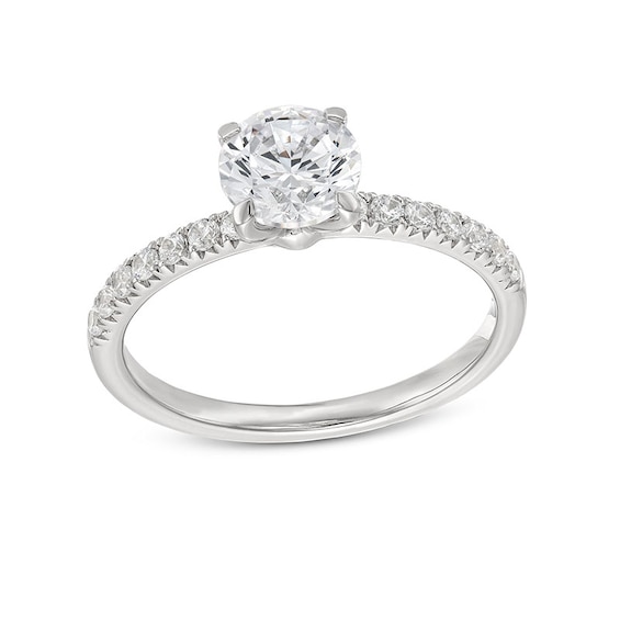 Previously Owned - 1-1/5 CT. T.w. Diamond Engagement Ring in 14K White Gold