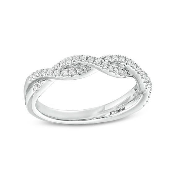 Previously Owned - Kleinfeld® x Peoples 1/4 CT. T.w. Lab-Grown Diamond Twist Anniversary Band in Platinum (F/Vs2)
