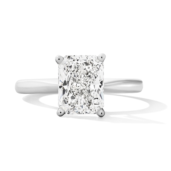 Previously Owned - 2 CT. Radiant-Cut Lab-Grown Diamond Solitaire Engagement Ring in 14K White Gold (F/Vs2)