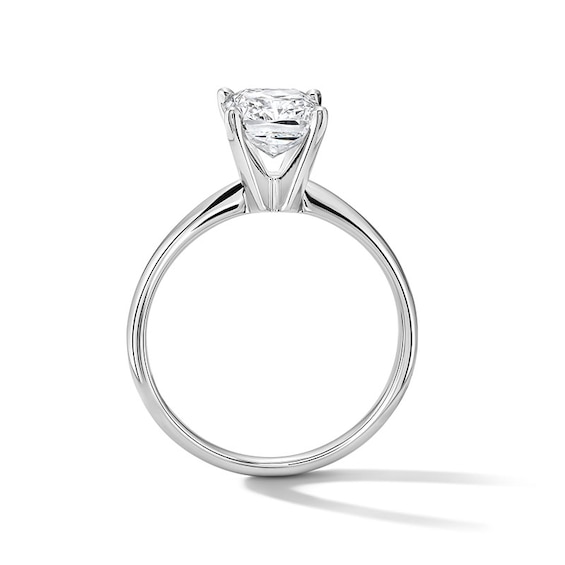 Previously Owned - 2 CT. Radiant-Cut Lab-Grown Diamond Solitaire Engagement Ring in 14K White Gold (F/Vs2)