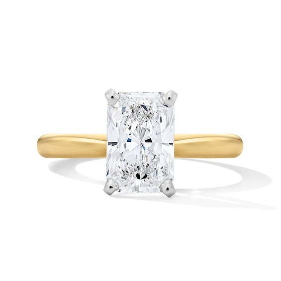 Previously Owned - 2 CT. Radiant-Cut Lab-Grown Diamond Solitaire Engagement Ring in 14K Gold (F/Vs2)