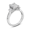 Thumbnail Image 3 of Previously Owned - 4 CT. T.W. Emerald and Trapezoid-Cut Lab-Grown Diamond Engagement Ring in 14K White Gold (F/VS2)