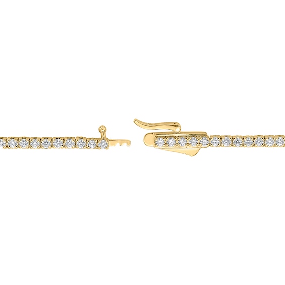 Previously Owned - 5 CT. T.w. Lab-Grown Diamond Tennis Necklace in 10K Gold (I/Si2) - 17"
