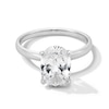 Thumbnail Image 1 of Previously Owned - 3 CT. Oval Lab-Grown Diamond Solitaire Engagement Ring in 14K White Gold (F/VS2)