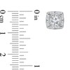 Thumbnail Image 2 of Previously Owned - 1 CT. T.W. Baguette and Round Lab-Grown Diamond Cushion Frame Stud Earrings in 10K White Gold (I/SI2)