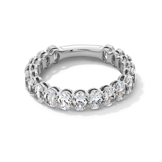 Previously Owned - 2 CT. T.w. Oval Lab-Grown Diamond Eternity Band in 14K White Gold (F/Vs2)