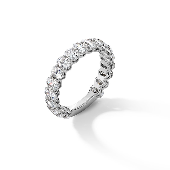 Previously Owned - 2 CT. T.w. Oval Lab-Grown Diamond Eternity Band in 14K White Gold (F/Vs2)