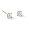 Thumbnail Image 1 of Previously Owned - 1/2 CT. T.W. Princess-Cut Lab-Grown Diamond Solitaire Stud Earrings in 14K Gold (F/SI2)