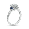 Thumbnail Image 3 of Previously Owned - Vera Wang Love Collection 1-3/4 CT. T.W. Lab-Grown Diamond and Sapphire Ring in 14K White Gold