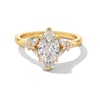 Thumbnail Image 1 of Previously Owned - Vera Wang Love Collection 1-7/8 CTW. Marquise Lab-Grown Diamond Floral Engagement Ring in 14K Gold
