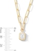 Thumbnail Image 3 of Previously Owned - 1 CT. Emerald-Cut Lab-Grown Diamond Solitaire Necklace in 14K Gold (F/VS2)