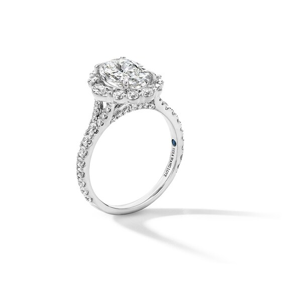 Previously Owned - Vera Wang Love Collection 3 CT. T.w. Oval Lab-Grown Diamond Engagement Ring in 14K White Gold