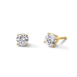 Previously Owned - 1 CT. T.W. Lab-Grown Diamond Solitaire Stud Earrings in 14K Gold (F/SI2)