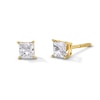 Thumbnail Image 1 of Previously Owned - 1/2 CT. T.W. Princess-Cut Lab-Grown Diamond Solitaire Stud Earrings in 14K Gold (F/SI2)