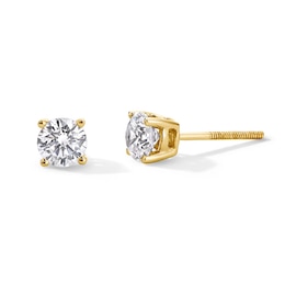 Previously Owned - 3/4 CT. T.W. Lab-Grown Diamond Solitaire Stud Earrings in 14K Gold (F/SI2)