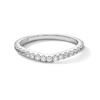 Thumbnail Image 1 of Previously Owned - Vera Wang Love Collection 1/3 CT. T.W. Lab-Grown Diamond Contour Anniversary Band in 14K White Gold
