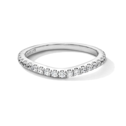 Previously Owned - Vera Wang Love Collection 1/3 CT. T.W. Lab-Grown Diamond Contour Anniversary Band in 14K White Gold