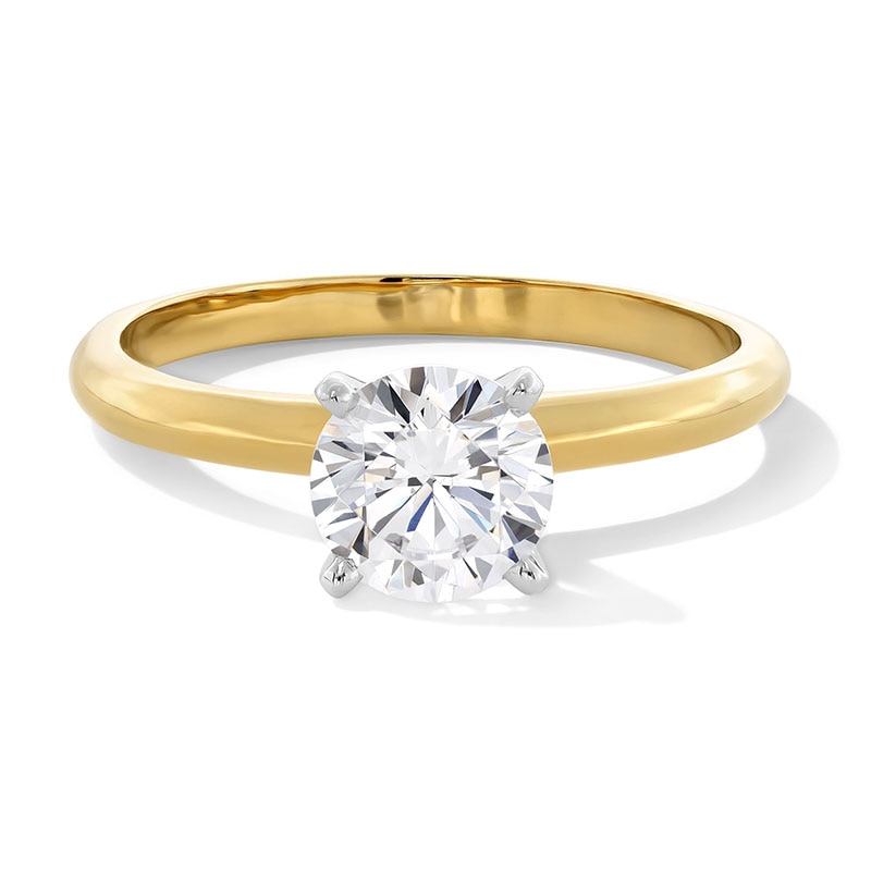 Main Image 1 of Previously Owned - 1 CT. Lab-Grown Diamond Solitaire Engagement Ring in 14K Gold (F/VS2)