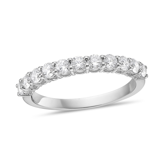 Previously Owned - 3/4 CT. T.w. Diamond Eleven Stone Band in 10K White Gold (I/I2)