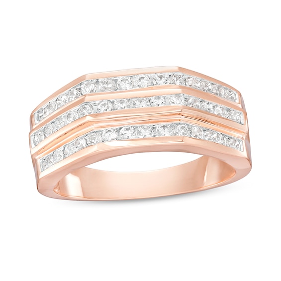Previously Owned - 1 CT. T.w. Diamond Wedding Band in 10K Rose Gold
