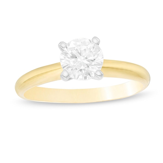 Previously Owned - 1 CT. Diamond Solitaire Engagement Ring in 14K Gold (J/I2)