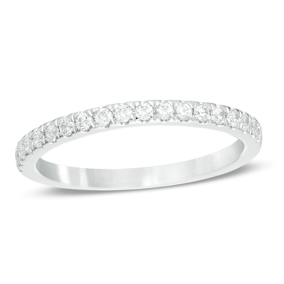 Previously Owned - Love's Destiny by Zales 1/4 CT. T.w. Diamond Wedding Band in 14K White Gold (I/Si2)