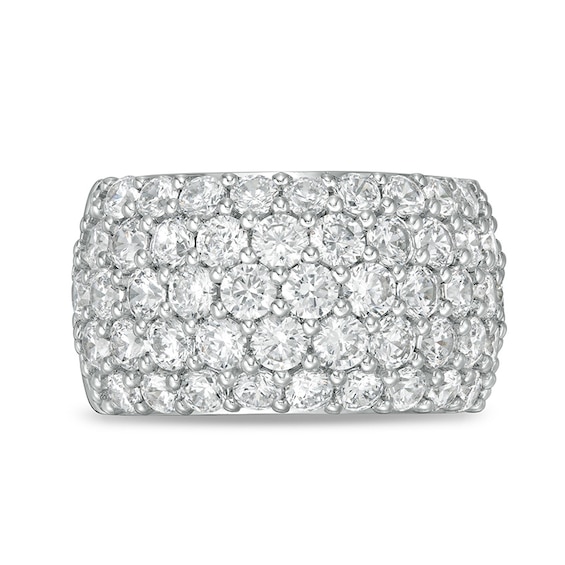 Previously Owned - 4 CT. T.w. Lab-Grown Diamond Multi-Row Band in 14K White Gold (F/Si2)