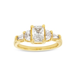Previously Owned - 2 CT. T.W. Oval Lab-Grown Diamond Graduated Five Stone Engagement Ring in 14K White Gold (F/VS2)