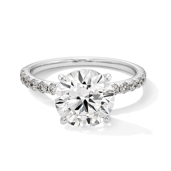 Previously Owned - 3-1/3 CT. T.w. Lab-Grown Diamond Engagement Ring in 14K White Gold (F/Vs2)