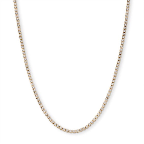 Previously Owned - 3 CT. T.w. Lab-Grown Diamond Tennis Necklace in 14K Gold (F/Si2) - 17"