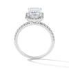 Thumbnail Image 4 of Previously Owned - 3-1/2 CT. T.W. Emerald-Cut Lab-Grown Diamond Frame Engagement Ring in 14K White Gold (F/VS2)