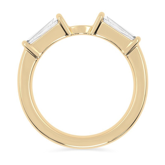 Previously Owned - 5/8 CT. T.w. Baguette Lab-Grown Diamond Three Stone Semi Mount in 14K Gold (F/Vs2)
