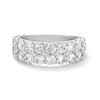 Thumbnail Image 1 of Previously Owned - 2-1/2 CT. T.W. Lab-Grown Diamond Multi-Row Anniversary Band in 14K White Gold (F/SI2)