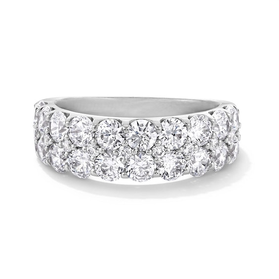 Previously Owned - 2-1/2 CT. T.w. Lab-Grown Diamond Multi-Row Anniversary Band in 14K White Gold (F/Si2)