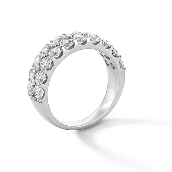 Previously Owned - 2-1/2 CT. T.w. Lab-Grown Diamond Multi-Row Anniversary Band in 14K White Gold (F/Si2)