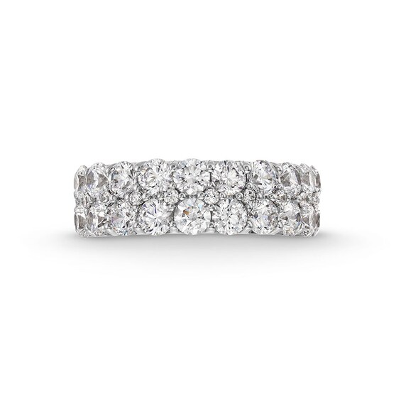 Previously Owned - 2-1/2 CT. T.w. Lab-Grown Diamond Multi-Row Anniversary Band in 14K White Gold (F/Si2)