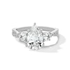 Thumbnail Image 1 of Previously Owned - 2-3/4 CT. T.W. Pear-Shaped Lab-Grown Diamond Three Stone Engagement Ring in 14K White Gold (F/SI2)