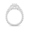 Thumbnail Image 3 of Previously Owned - Enchanted Star Cinderella 2-7/8 CT. T.W. Oval Lab-Grown Diamond Engagement Ring in 14K White Gold