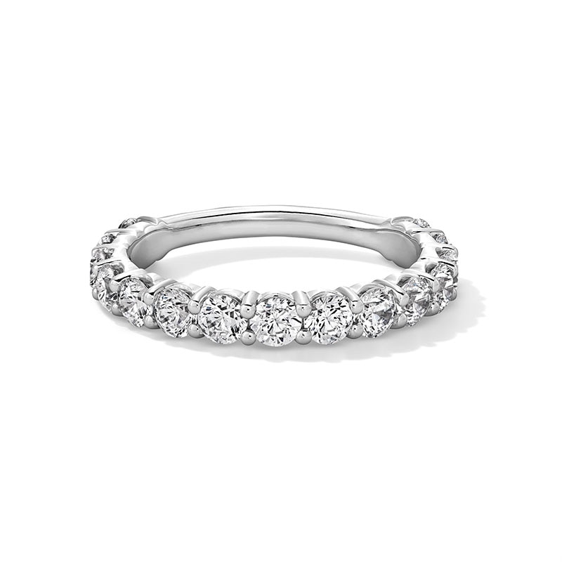 Main Image 1 of Previously Owned - Vera Wang Love Collection 1-3/8 CT. T.W. Lab-Grown Diamond Anniversary Band in 14K White Gold