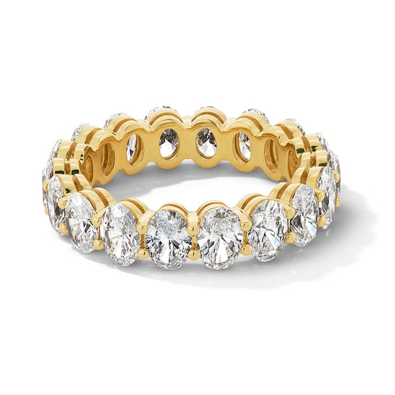 Previously Owned - 4-1/3 CT. T.w. Oval Lab-Grown Diamond Eternity Band in 14K Gold (F/Vs2)
