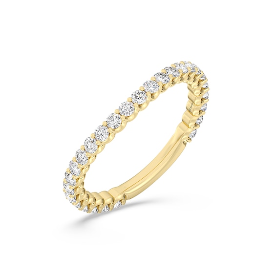 Previously Owned - 3/4 CT. T.w. Lab-Grown Diamond Contour Band in 14K Yellow Gold (F/Vs2)