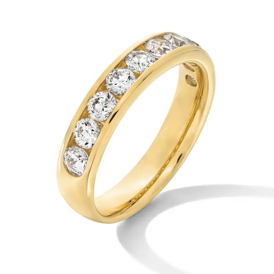 Previously Owned - 1-1/2 CT. T.w. Lab-Grown Diamond Channel Ten Stone Band in 10K Gold (F/Vs2)