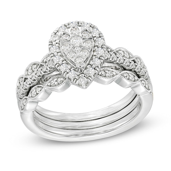 Previously Owned - 1/3 CT. T.w. Diamond Graduated Stackable Anniversary Band in 10K White Gold
