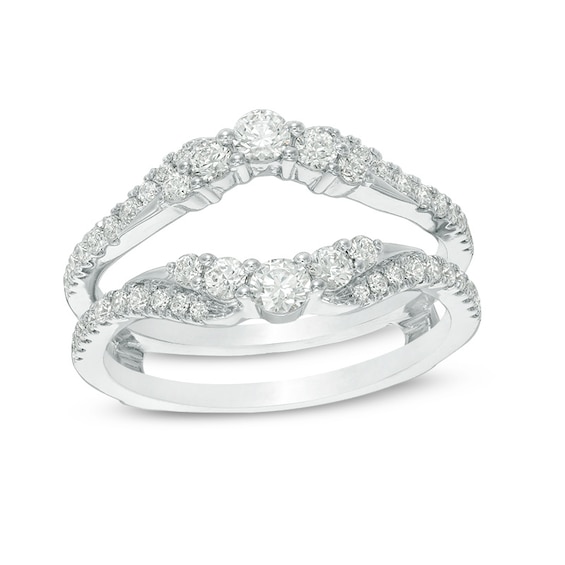 Previously Owned - 3/4 CT. T.w. Diamond Solitaire Enhancer in 14K White Gold