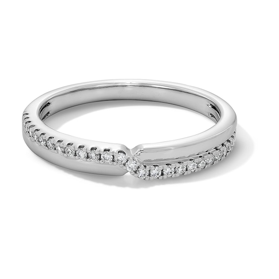 Previously Owned - 1/6 CT. T.w. Diamond Split Stackable Anniversary Band in 10K White Gold